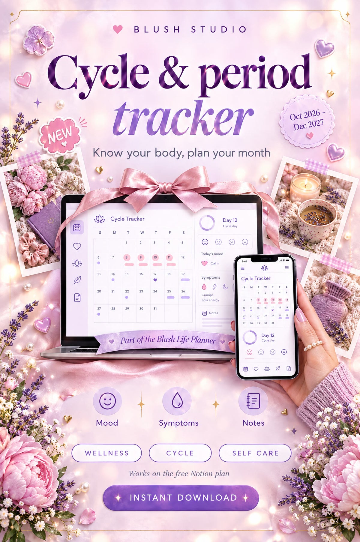 Blush Life Planner | All-in-One Notion Life Planner 2026-2027